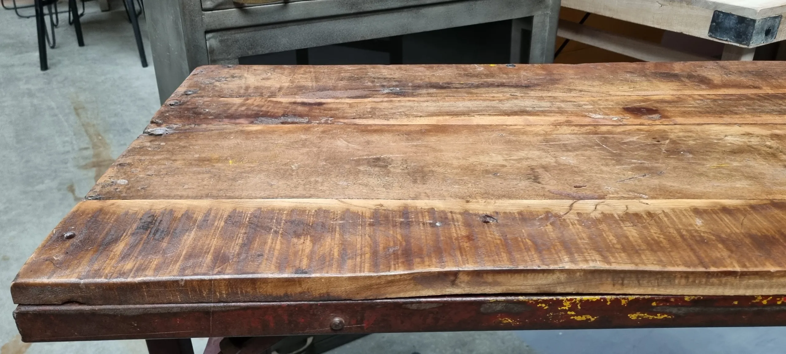 Kleiner Vintage Esstisch 105/60 Cafehaustisch Klappbar-Raw Materials Online