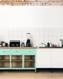 Landhaus Sideboard Provence Metallkorpus Holz Azure 160 - Ausstellungsstück-Vintagehaus Online