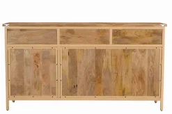 Landhaus Sideboard Provence Metallkorpus Holz Champagner 160-Vintagehaus