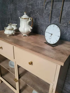 Landhaus Sideboard Vintage 2türig Provence Metall Holz Champagner-Vintagehaus Sale
