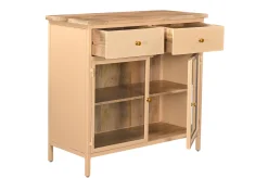 Landhaus Sideboard Vintage 2türig Provence Metall Holz Champagner-Vintagehaus Sale