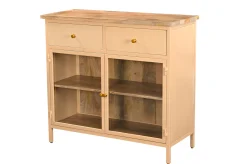 Landhaus Sideboard Vintage 2türig Provence Metall Holz Champagner-Vintagehaus Sale