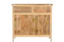 Landhaus Sideboard Vintage 2türig Provence Metall Holz Champagner-Vintagehaus Sale