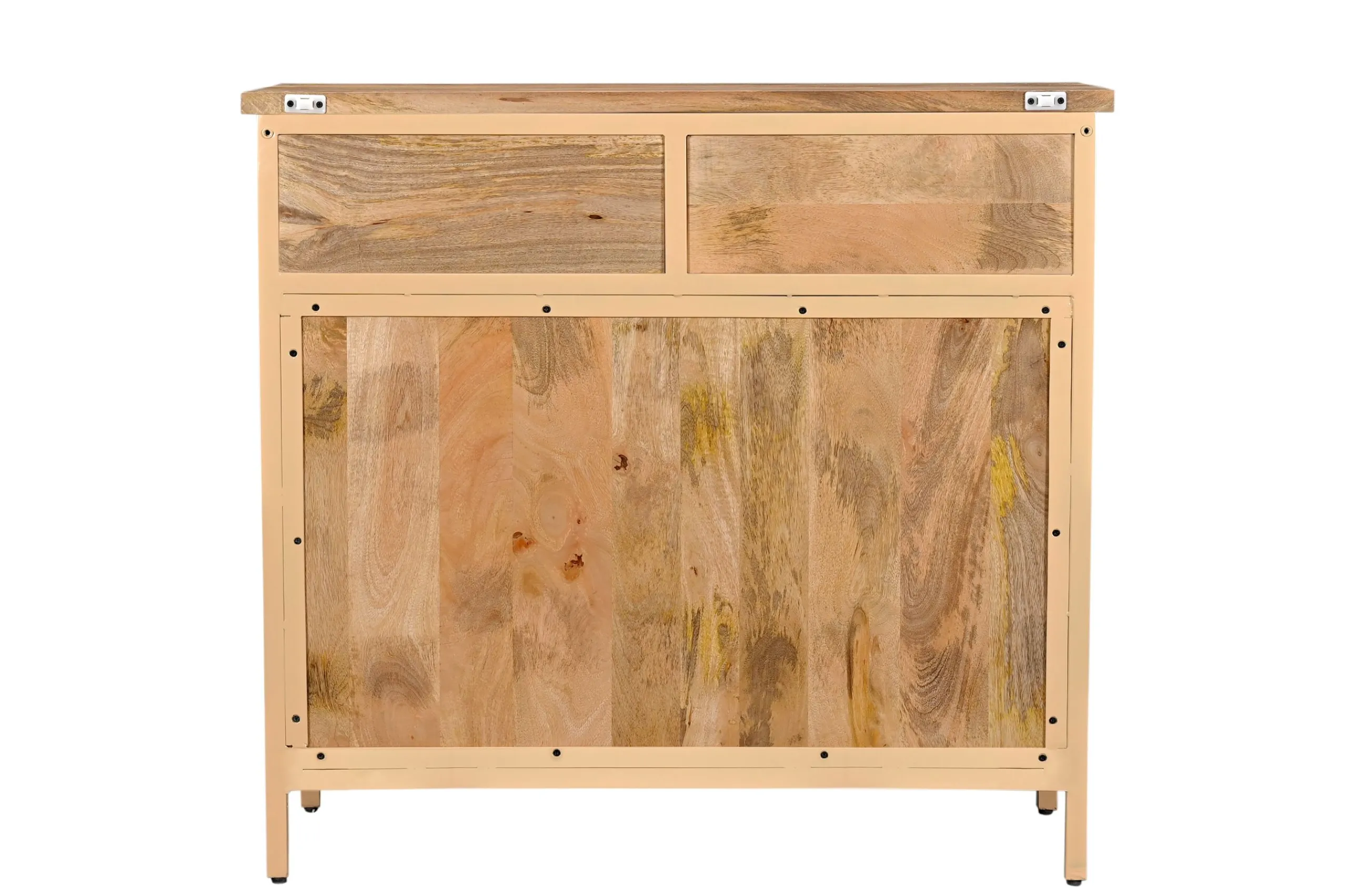 Landhaus Sideboard Vintage 2türig Provence Metall Holz Champagner-Vintagehaus Sale