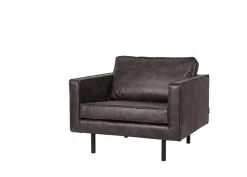Ledersessel Rodeo 1-Sitzer Schwarz-BePureHome Hot