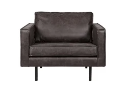 Ledersessel Rodeo 1-Sitzer Schwarz-BePureHome Hot