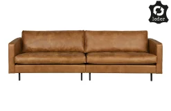 Ledersofa Classic Rodeo Chesterfield 3-Sitzer Cognac 275-BePureHome Discount