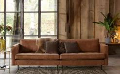 Ledersofa Classic Rodeo Chesterfield 2,5 Sitzer Cognac 230-BePureHome Sale