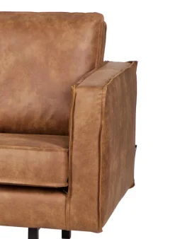 Ledersofa Rodeo 2,5-Sitzer Cognac 190-BePureHome Outlet