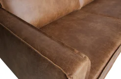 Ledersofa Rodeo 2,5-Sitzer Cognac 190-BePureHome Outlet