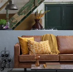 Ledersofa Rodeo 3-Sitzer Cognac 280-BePureHome Online