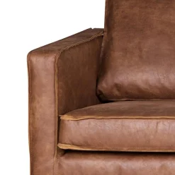 Ledersofa Rodeo 3-Sitzer Cognac 280-BePureHome Online