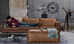 Ledersofa Rodeo 3-Sitzer Cognac 280-BePureHome Online