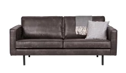 Ledersofa Rodeo 2,5-Sitzer Schwarz 190-BePureHome Online