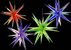 LED-Hängesterne 18 Spitzen inklusive Fernbedienung, Timer- und Dimmfunktion Rot-Vintagehaus Lampen Online