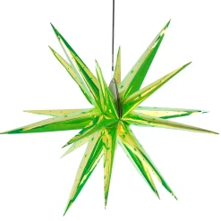 LED-Hängesterne 18 Spitzen inklusive Fernbedienung, Timer- und Dimmfunktion Grün-Vintagehaus Lampen Clearance