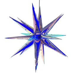 LED-Hängesterne 18 Spitzen inklusive Fernbedienung, Timer- und Dimmfunktion Blau-Vintagehaus Lampen Outlet