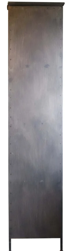 Metallschrank Vitrine Purist 180 Vintage Industrial Metall/Glass-PTMD Online