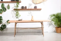 Outdoor Esstisch 210/100 Cabana PE-Rattan/Alu-Vintagehaus