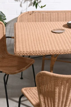Outdoor Esstisch 210/100 Cabana PE-Rattan/Alu-Vintagehaus