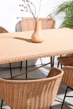 Outdoor Esstisch 210/100 Cabana PE-Rattan/Alu-Vintagehaus
