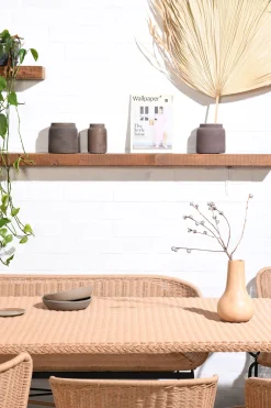 Outdoor Esstisch 210/100 Cabana PE-Rattan/Alu-Vintagehaus