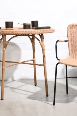 Outdoor Esstisch Cabana Bistro PE-Rattan/Alu 80 Ø-Vintagehaus New