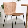 Outdoor Rattanstuhl Esszimmerstuhl Cabana Butterfly Stapelbar PE-Rattan-Vintagehaus Discount