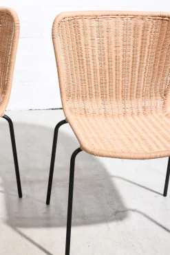 Outdoor Rattanstuhl Esszimmerstuhl Cabana Butterfly Stapelbar PE-Rattan-Vintagehaus Discount