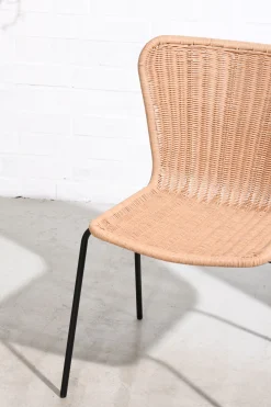 Outdoor Rattanstuhl Esszimmerstuhl Cabana Butterfly Stapelbar PE-Rattan-Vintagehaus Discount