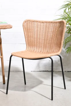 Outdoor Rattanstuhl Esszimmerstuhl Cabana Butterfly Stapelbar PE-Rattan-Vintagehaus Discount