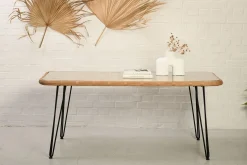 Rattan Esstisch 180/90 Hacienda Natur Bambusoptik In/Outdoor Glasplatte-Vintagehaus Discount