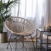 Rattansessel Hacienda PE-Rattan Peacock In/Outdoor Natur-Vintagehaus Hot