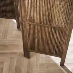 Raumteiler Paravent Wave 3-teilig Mangoholz-Vintagehaus Outlet