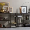 Regal Raumteiler Sideboard Soho June Metall Industrial Schwarz-WOOOD Best