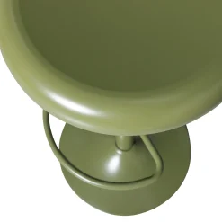 Retro Barhocker Monochrome Metall höhenverstellbar Grün-WOOOD Online