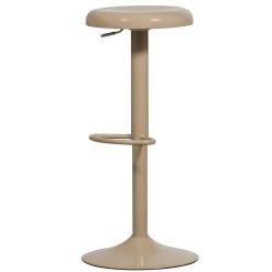 Retro Barhocker Monochrome Metall höhenverstellbar Sand-WOOOD Discount