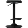 Retro Barhocker Monochrome Metall höhenverstellbar Schwarz-WOOOD Outlet