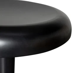 Retro Barhocker Monochrome Metall höhenverstellbar Schwarz-WOOOD Outlet