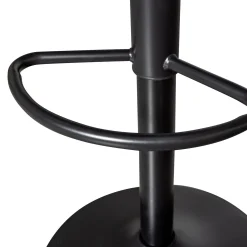 Retro Barhocker Monochrome Metall höhenverstellbar Schwarz-WOOOD Outlet