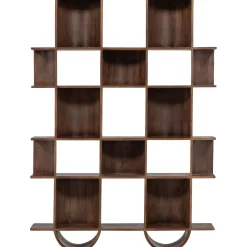 Retro Bücherregal Standegal Raumteiler Sinne Mangoholz-WOOOD Hot