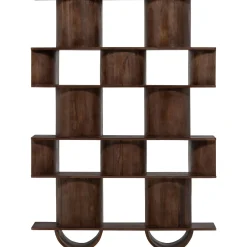 Retro Bücherregal Standegal Raumteiler Sinne Mangoholz-WOOOD Hot