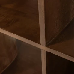 Retro Bücherregal Standegal Raumteiler Sinne Mangoholz-WOOOD Hot