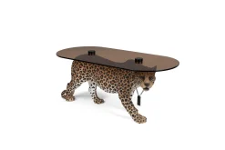 Retro Beistelltisch Couchtisch Dope As Hell Panther Rauchglasplatte-Bold Monkey Sale