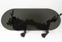 Retro Beistelltisch Couchtisch Dragonized Rauchglasplatte-Bold Monkey Outlet