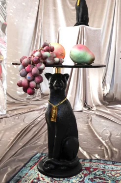 Retro Beistelltisch Couchtisch Proudly Crowned Panther Rauchglasplatte-Bold Monkey Hot