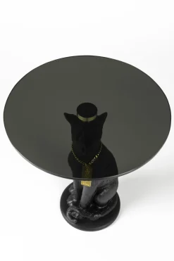 Retro Beistelltisch Couchtisch Proudly Crowned Panther Rauchglasplatte-Bold Monkey Hot