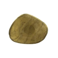 Retro Beistelltische Eclipse Glas Metall Antik-Gold M-Vintagehaus