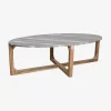 Retro Couchtisch Marmor/Sheesham - Einzelstück-Raw Materials Discount