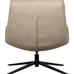 Retro Drehsessel Relaxsessel Maudi Stoff Naturfarben-WOOOD Hot